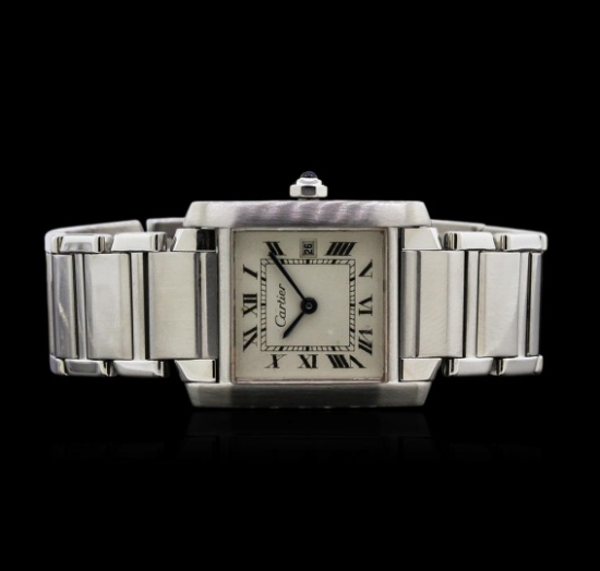 Cartier Stainless Steel Tank Francaise Watch