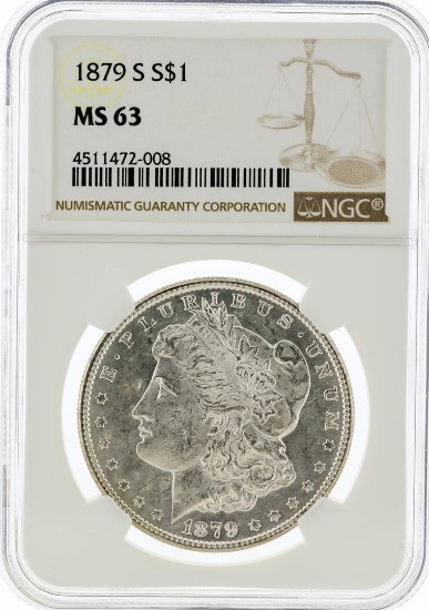 1879-S NGC MS63 Morgan Silver Dollar