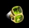 Crayola 8.90 ctw Peridot Ring - .925 Silver