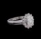 1.31 ctw Diamond Ring - 14KT White Gold