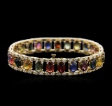 14KT Yellow Gold 23.25 ctw Sapphire and Diamond Bracelet