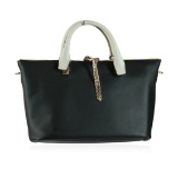 Chloe Baylee Black and Gray Shoulder/Tote Bag