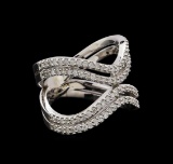 14KT White Gold 0.71 ctw Diamond Ring