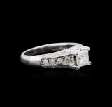 Vintage Platinum Chanel Set Diamond Wedding Ring, 0.40ctw