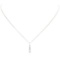 0.50 ctw Diamond Pendant with Chain - 14KT White Gold