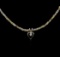 14KT Yellow Gold 32.99 ctw Rough Diamond Necklace With Charm