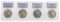 Lot of (4) 1923 $1 Peace Silver Dollar Coins PCGS MS63