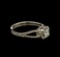 0.87 ctw Diamond Ring - 14KT White Gold