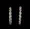 14KT White Gold 1.50 ctw Diamond Earrings