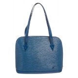 Louis Vuitton Blue Epi Leather Lussac Shoulder Bag