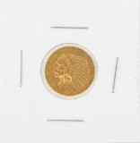 1913 $2 1-2 Indian Head Gold Coin AU