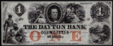 1850's $1 The Daytona Bank Obsolete Note