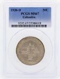 1936-D Columbia Commemorative Half Dollar Coin PCGS MS67