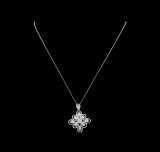 6.40 ctw Diamond Jewelry Suite - 14KT White Gold