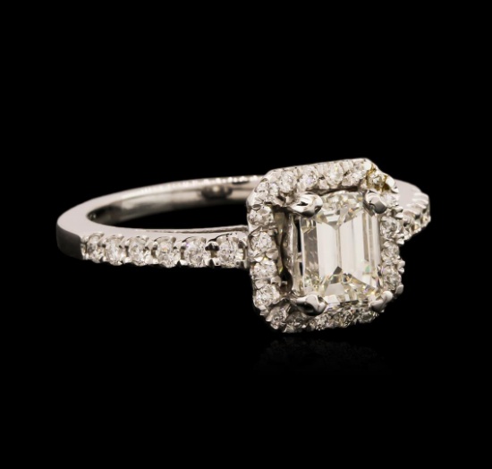 14KT White Gold EGL USA Certified 1.42 ctw Diamond Ring
