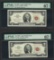 Lot of (2) Consecutive 1963 $2 Legal Tender Notes PMG Superb Gem Uncirculated 67