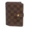 Louis Vuitton Damier Ebene Canvas Leather French Wallet