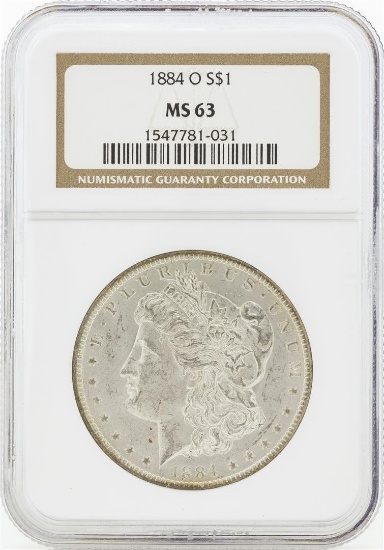 1884-O MS63 NGC Morgan Silver Dollar