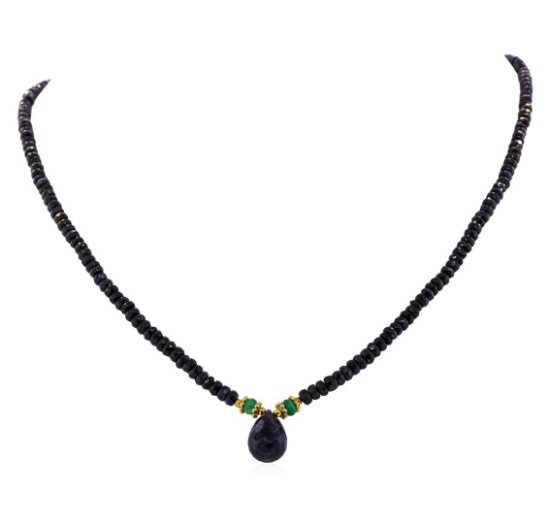 Sapphire and Emerald Necklace