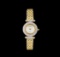 Geneve 14KT Gold 1.10 ctw Diamond Ladies Watch