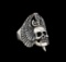 Classic Sterling Silver Skull Ring