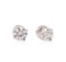 1.04 ctw Diamond Stud Earrings - 14KT White Gold