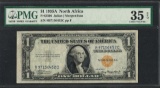 1935A $1 North Africa Silver Certificate WWII Emergency Note PMG Choice Very Fin
