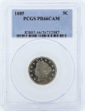 1885 Liberty V Proof Nickel Coin PCGS PR66CAM