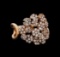 14KT Rose Gold 0.86 ctw Diamond Ring
