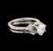 14KT White Gold 1.10 ctw Diamond Ring