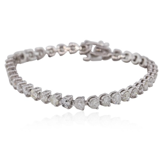 14KT White Gold 8.47 ctw Diamond Tennis  Bracelet