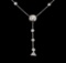 2.50 ctw Diamond Necklace - 14KT White Gold