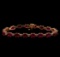 14KT Rose Gold 17.82 ctw Ruby and Diamond Bracelet