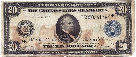 1914 $20 Federal Reserve Note