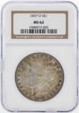 1897-O $1 Morgan Silver Dollar Coin NGC MS62