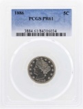 1886 Liberty Nickel Proof Coin PCGS PR61