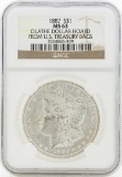 1887 MS63 NGC Morgan Silver Dollar