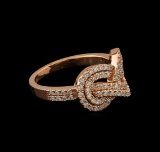 0.52 ctw Diamond Ring - 14KT Rose Gold