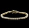 14KT Yellow Gold 4.60 ctw Diamond Tennis Bracelet