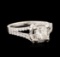 18KT White Gold 1.09 ctw Diamond Ring