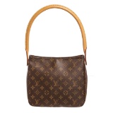 Louis Vuitton Monogram Canvas Leather Looping MM Shoulder Bag