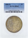 1886-O $1 Morgan Silver Dollar Coin PCGS MS63