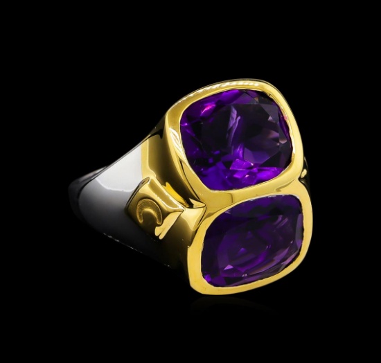 Crayola 8.90 ctw Amethyst Ring - .925 Silver