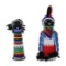 Traditional African Sangoma Ndebele Zulu Dolls -2 Diviners with Ancestral Spirit
