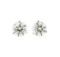 3.19 ctw Diamond Earrings - 14KT White Gold