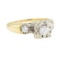 0.30 ctw Diamond Ring - 14KT Yellow and White Gold