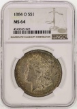 1884-O $1 Morgan Silver Dollar Coin NGC MS64