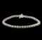 4.82 ctw Fancy Brown Diamond Tennis Bracelet - 14KT White Gold