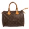 Louis Vuitton Monogram Canvas Leather Speedy 25 cm Bag