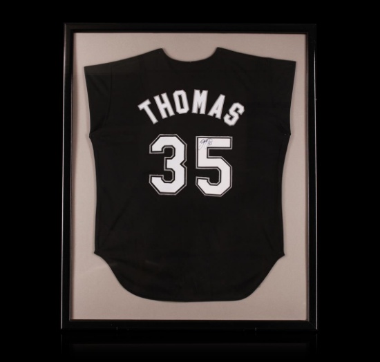 Frank Thomas Framed Autographed Jersey